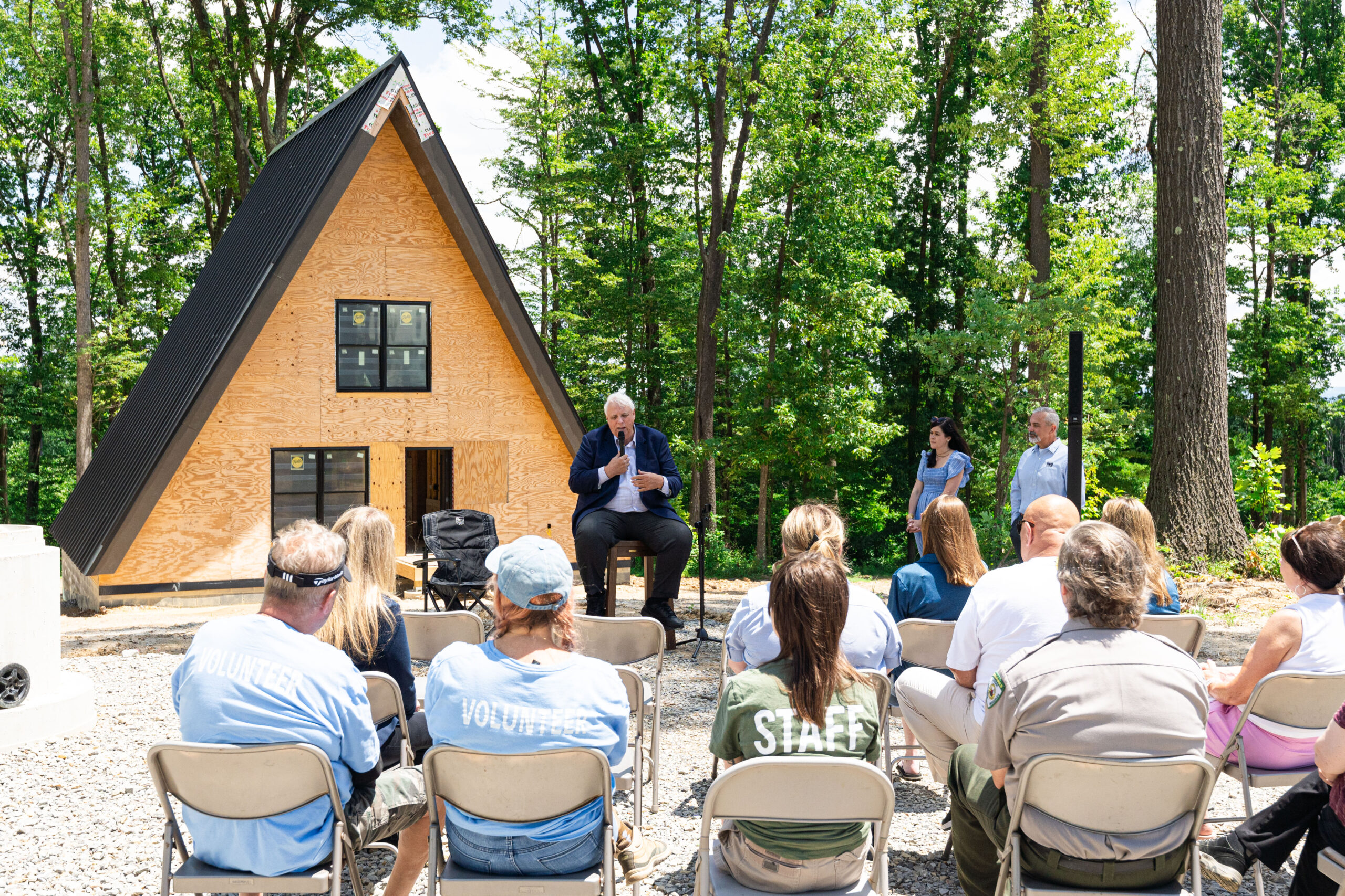 Gov. Justice celebrates new cabins, upgrades at Coopers Rock State Forest